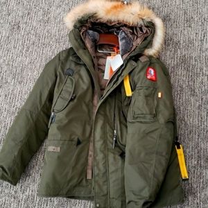 Parajumper men's L/XL  Slim FIT removable down inner jacket, durable outer shell
